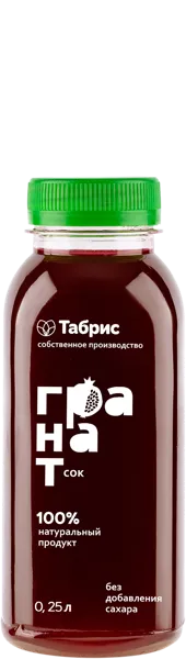 Изображение Сок Свежеотжатый Гранатовый СП ТАБРИС пл/бут с/о, 250 мл