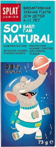 Изображение Зубная паста детская 6-11лет Сплат юниор бабл гам Сплат Косметика к/у, 73 мл