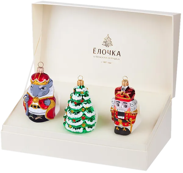 Изображение Набор Музыкальная сказка стекло Ёлочка с1748 из 3 форм Клинская игрушка к/у, 1 упак