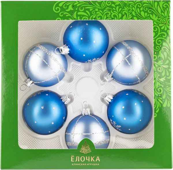 Изображение Набор Кристалл стекло Ёлочка с130 Клинская игрушка к/у, 1 упак