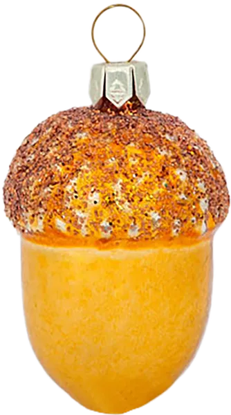 Изображение Ёлочное украшение стекло Ёлочка желудь с1049 Клинская игрушка к/у, 1 шт