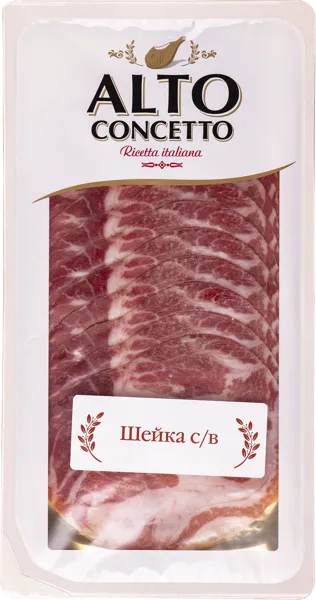 Изображение Мясо свиное сыровяленое нарезка Альто Кончетто шейка коппа ТД ВИК п/у, 100 г
