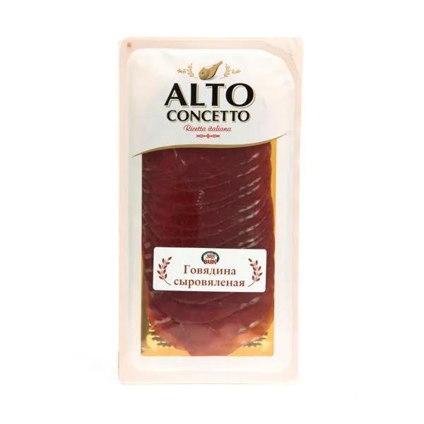 Изображение Мясо говяжье сыровяленое нарезка Альто Кончетто брезаола ТД ВИК п/у, 100 г