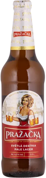 Изображение Пиво светлое Лагер 4,0% Пражечка Раковник с/б, 0,5 л