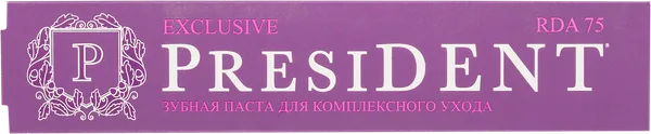 Изображение Зубная паста антибактериальная Президент эксклюзив Зеленая дубрава ЗАО к/у, 75 мл