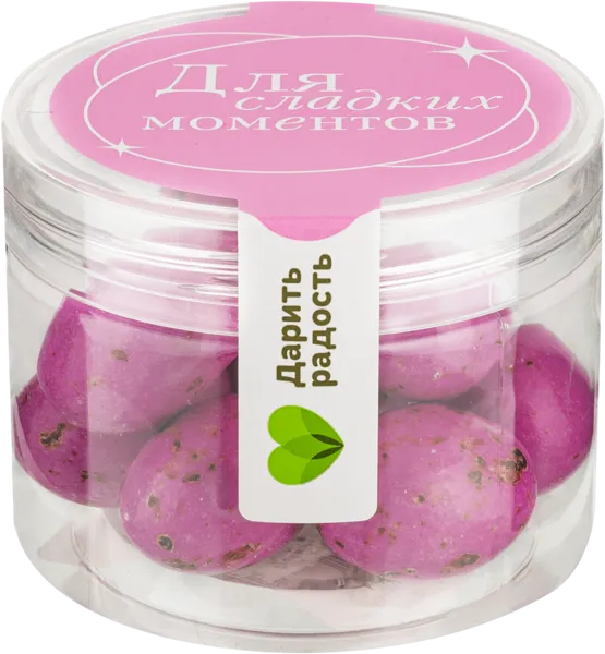 Изображение Драже в розовой глазури Болчи яйца перепелиные вишня Болчи Чиколата м/у 