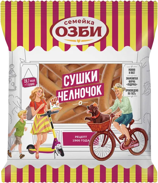 Изображение Сушки пшеничные ОЗБИ челночок ОЗБИ м/у, 200 г