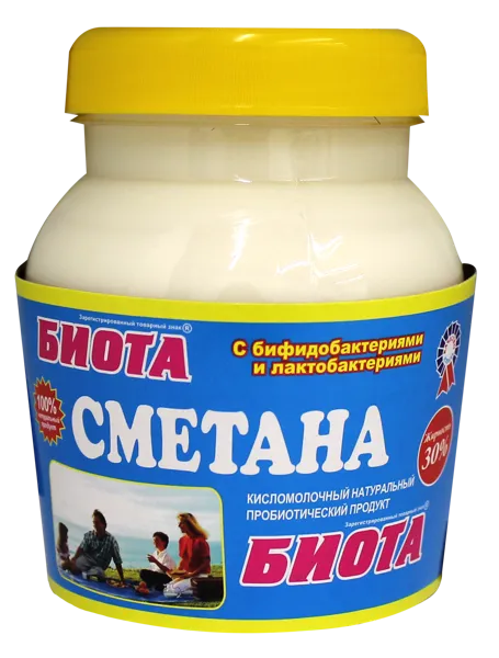 Изображение Сметана 30% Биота Кубаньтехносервис п/б, 300 г