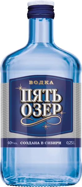 Изображение Водка Спирт Люкс 40% Пять Озер Омсквинпром с/б, 0,25 л