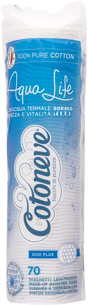 Изображение Ватные диски 100% хлопок Котонев глубокая перфорация Сисма м/у, 70 шт