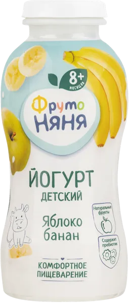 Изображение Йогурт 2,5% с 8 месяцев Фрутоняня яблоко банан Прогресс п/б, 200 мл