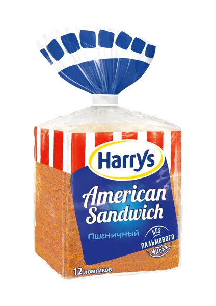 Изображение Хлеб пшеничный Харрис 1*12 Харрис м/у, 470 г