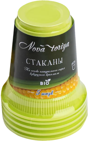 Изображение Одноразовая посуда 240мл Биопосуда стакан белый Шанхай СанРайз м/у, 5 шт