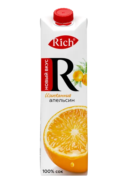Изображение Сок Рич апельсин Мултон т/п, 1 л