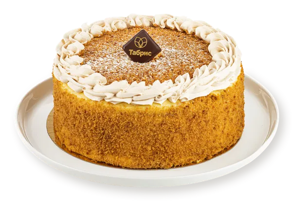 Изображение Торт песочный Медовый с карамелью и арахисом СП ТАБРИС кор 