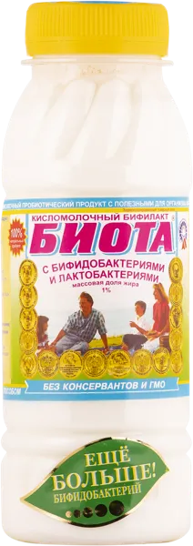 Изображение Бифилакт 1% Биота Кубаньтехносервис п/б, 250 мл