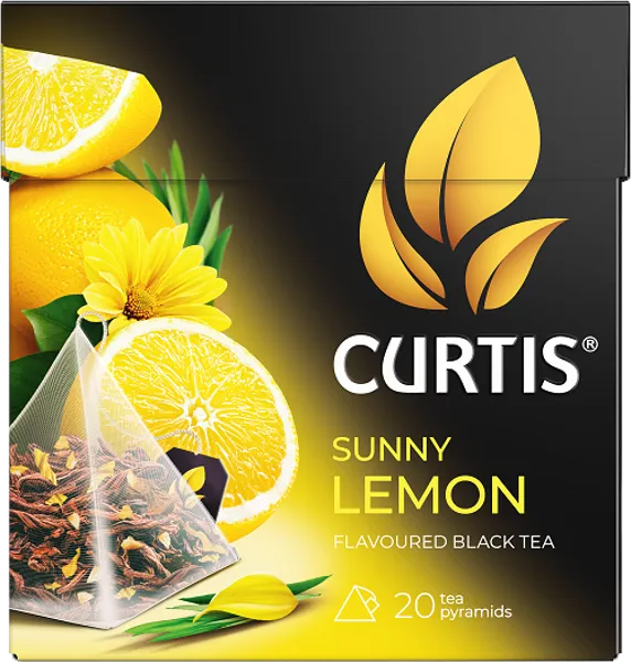 Изображение Чай черный в пирамидках Кертис сани лемон Компания Май кор, 20*1,7 г