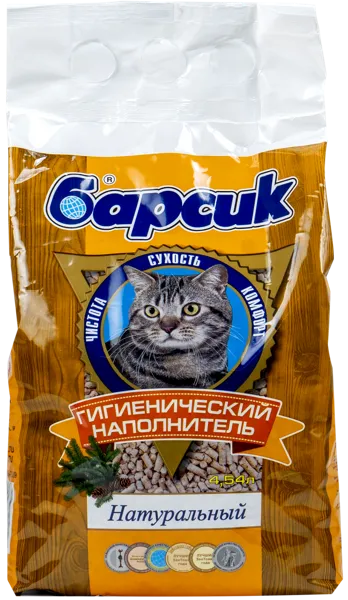 Изображение Наполнитель для кошек Барсик натуральный Новые Технологии м/у, 4,54 л