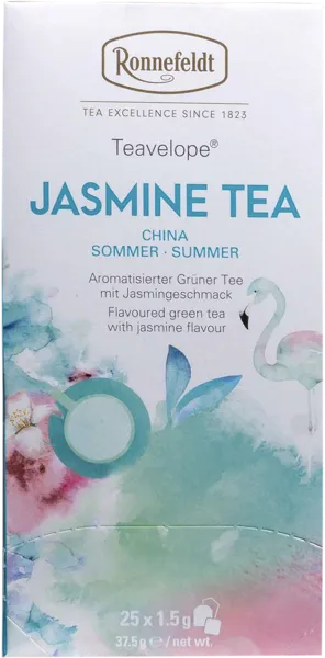 Изображение Чай зеленый в пакетиках Роннефельд жасминовый Ронненфельд кор, 25*1,5 г