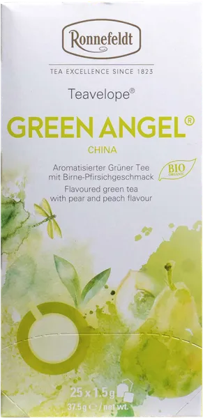 Изображение Чай зеленый в пакетиках Роннефельд БИО зеленый ангел Ронненфельд кор, 25*1,5 г