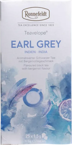 Изображение Чай черный в пакетиках Роннефельд эрл грей Ронненфельд кор, 25*1,5 г