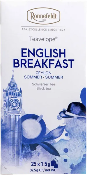 Изображение Чай черный в пакетиках Роннефельд английский завтрак Ронненфельд кор, 25*1,5 г