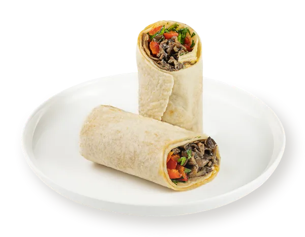 Изображение Ролл постный Овощной с хумусом грибами с кисло-сладким соусом СП ТАБРИС карт/уп, 200 г