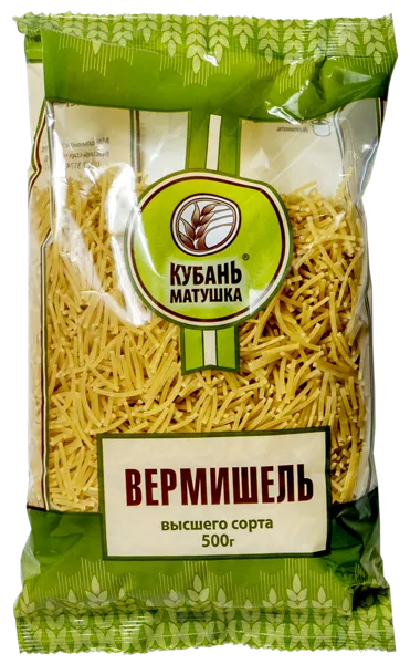 Изображение Макароны г. Краснодар Кубань матушка вермишель Югоптторг-23 м/у, 500 г