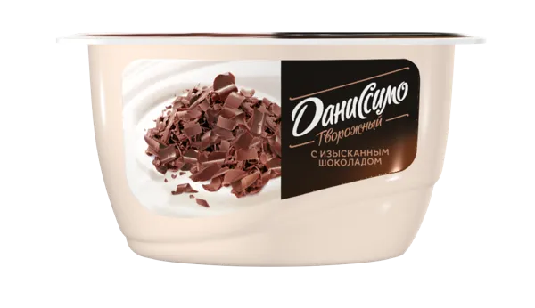 Изображение Творог 6,1% Даниссимо с изысканным шоколадом Эйч энд Эн п/б, 130 г
