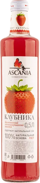 Изображение Напиток газ Аскания клубника Аскания с/б, 0,5 л