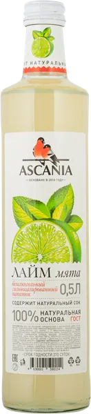 Изображение Напиток газ Аскания лайм мята Аскания с/б, 0,5 л