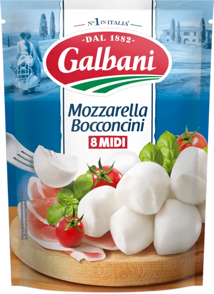 Изображение Сыр 45% свежий Гальбани моцарелла боккончини Лакталис м/у, 200 г