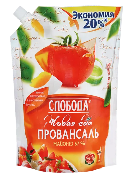Изображение Майонез 67% Слобода провансаль ЭФКО м/у, 750 г