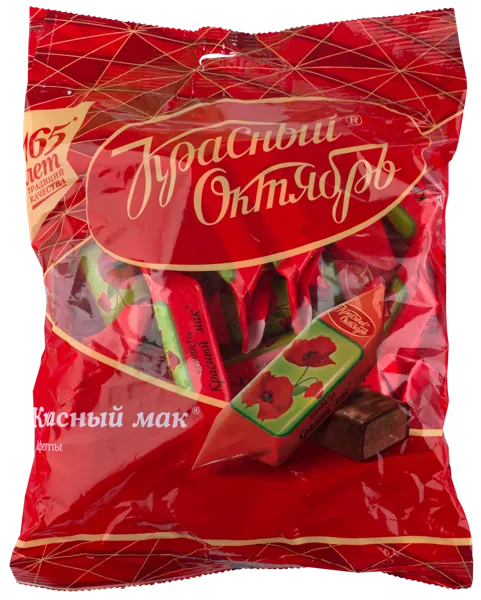 Изображение Конфеты пралине Красный мак ОК Красный Октябрь м/у, 250 г