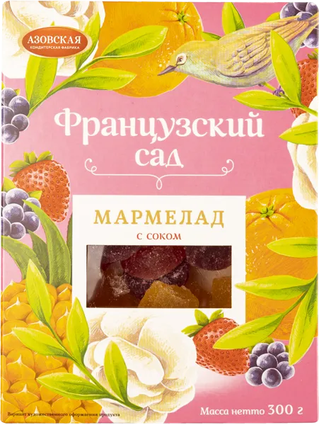 Изображение Мармелад Французский сад Азовская КФ кор, 300 г