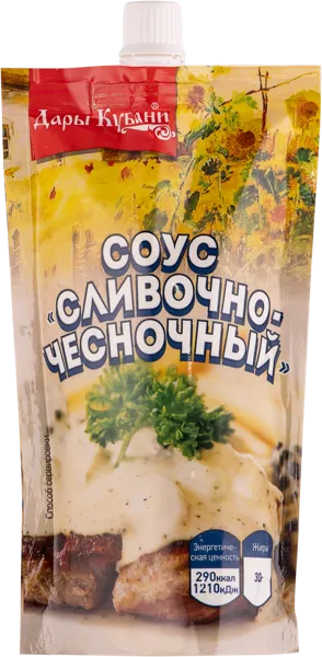 Изображение Соус майонезный Дары Кубани сливочно-чесночный Дары Кубани м/у, 200 г