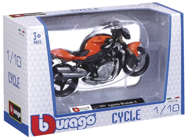 Изображение Мотоцикл 1:18 в ассортименте Ббураго металлический Ббураго к/у, 1 шт
