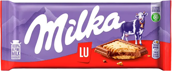 Изображение Шоколад молочный Милка с печеньем ЛУ Мондэлис м/у, 87 г