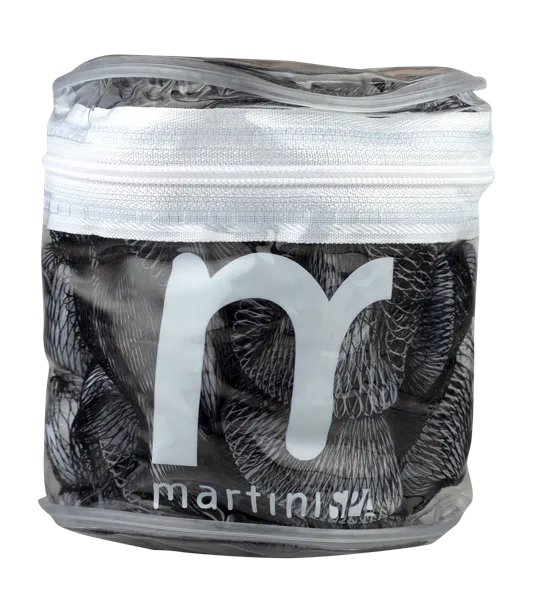 Изображение Мочалка роза черная Мартини ту гоу массажная черная Мартини спа м/у, 1 шт