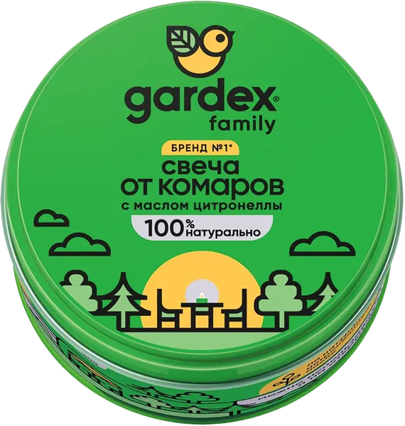 Изображение Свеча от комаров Гардекс фэмэли репеллентная Чанчжо ж/б, 1 шт