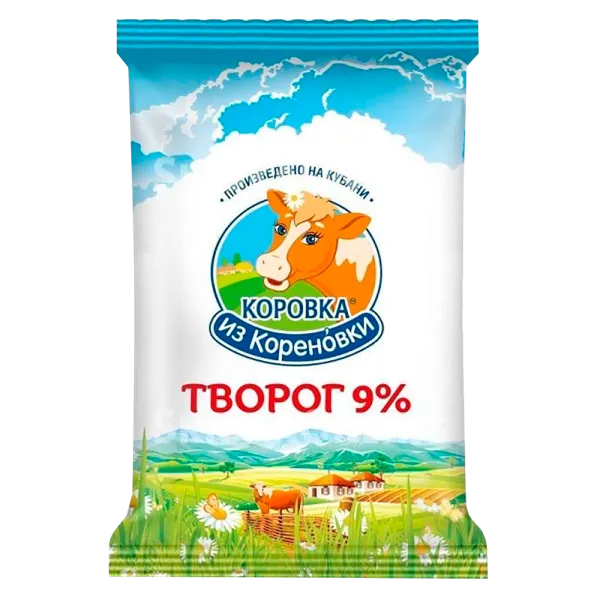 Изображение Творог 9% Коровка из Кореновки Кореновский МКК м/у, 180 г