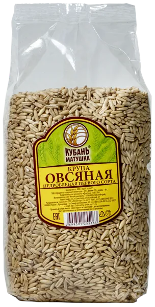 Изображение Крупа овсяная Кубань матушка Югоптторг-23 м/у, 800 г