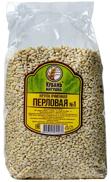Изображение Крупа перловая ячменная Кубань матушка Тищенко ИП м/у, 800 г