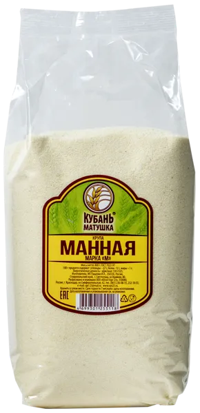 Изображение Крупа манная Кубань матушка марка М Югоптторг-23 м/у, 800 г