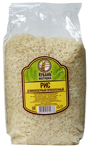 Изображение Рис длиннозерный Кубань матушка пропаренный Югоптторг-23 м/у, 800 г