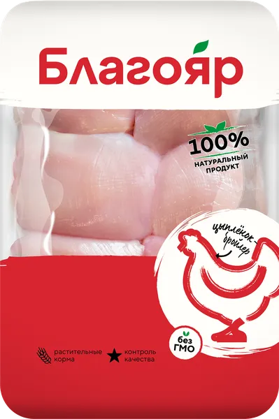 Изображение Птица охлажденная Курица Благояр филе бедра Ресурс лоток 