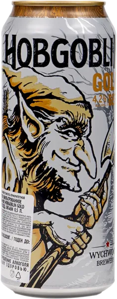 Изображение Пиво светлое Лагер 4,2% Вичвуд хобгоблин голд Вичвуд Брауридж ж/б, 0,5 л