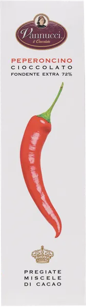 Изображение Шоколад темный 72% Ваннуччи из Умбрии с перцем Чили Ваннуччи кор, 100 г