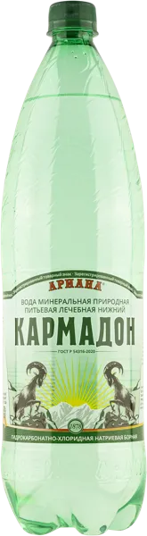 Изображение Мин вода газ pH 5,4 Нижний Кармадон лечебная Ариана п/б, 1,5 л