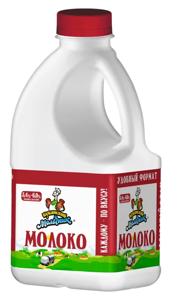 Изображение Молоко 3,4-6% Кубанский Молочник отборное Ленинградский СК п/б, 720 мл
